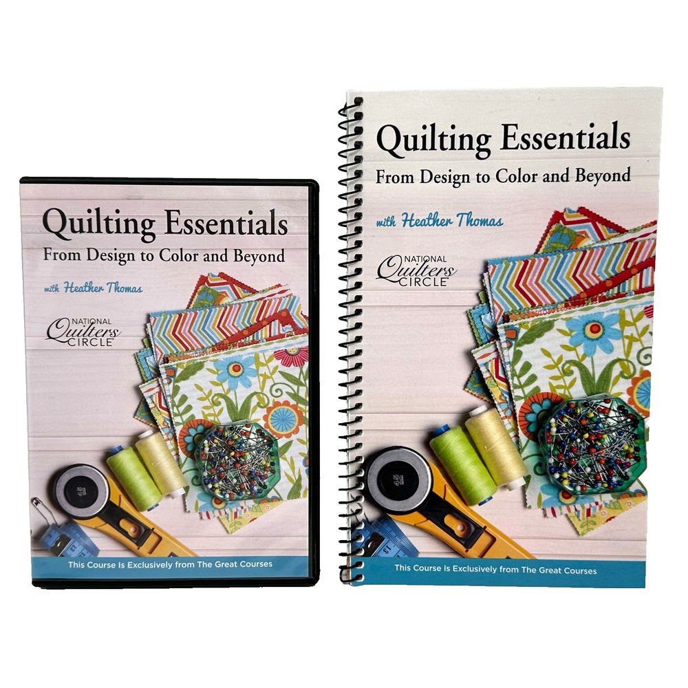 Quilting Essentials : From Design to Color Beyond 6 DVDs +Workbook Great Courses